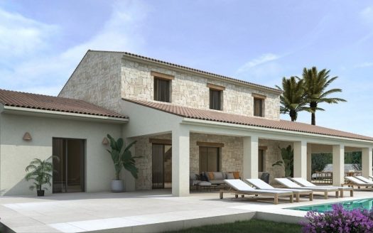 Newly built villa in Teulada with mountain views