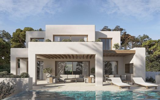 Sea view villa with Ibizan charm in La Fustera, Benissa