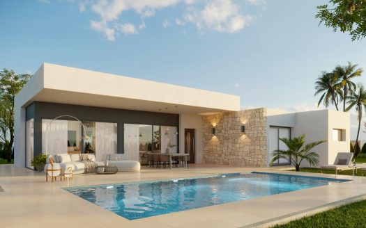 Newly built villas located in the municipality of Aspe.