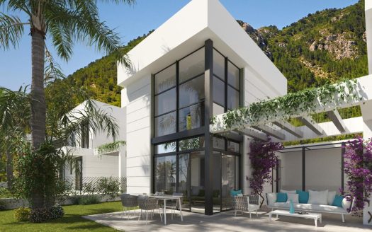 Brand new independent villas with sea views at Polop (Alicante province)