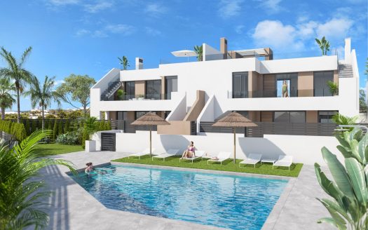 Newly built bungalows in Vera Playa, Almería: modern homes near the sea