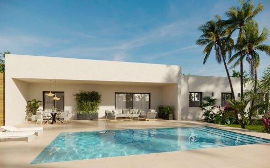 Newly built villas located in the municipality of Aspe.