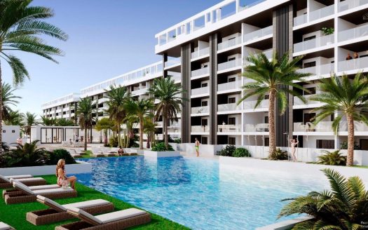 NEW BUILD GATED URBANIZATION IN TORREVIEJA ONLY 700M FROM THE BEACH