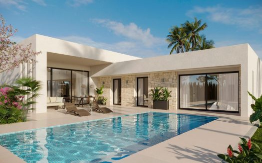 Newly built villas located in the municipality of Aspe.