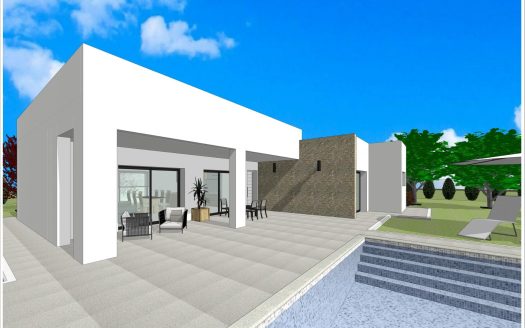 Newly built villas located in the municipality of Aspe.