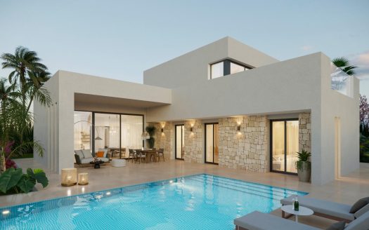 Newly built villas located in the municipality of Aspe.