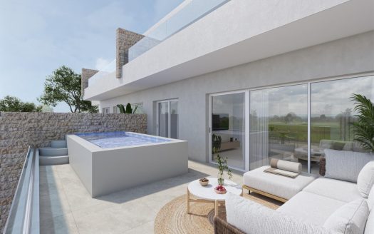 New build homes in Pilar de la Horadada with private pool