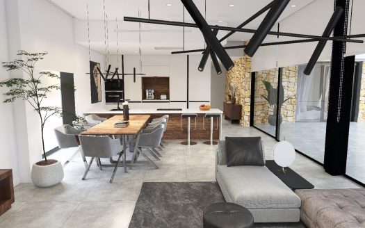 Newly built villas located in the municipality of Aspe.