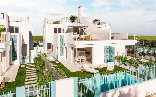 New Build Villas Near La Serena Golf and the Beach in Los Alcázares