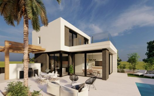 NEW BUILD VILLAS IN PILAR DE LA HORADADA ON THE GOLF COURSE