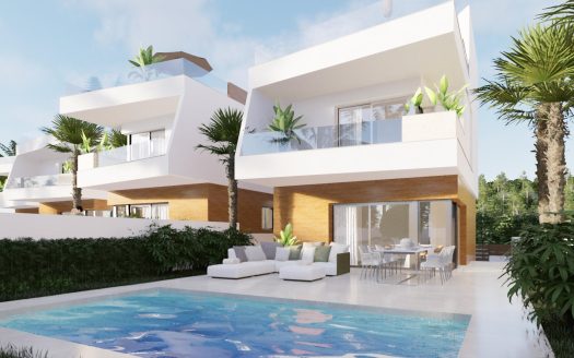 NEW BUILD VILLAS IN PILAR DE LA HORADADA ON THE GOLF COURSE