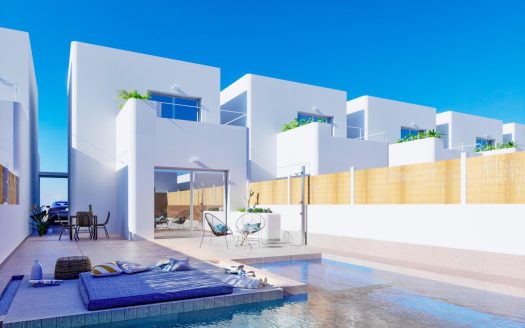IBICENCAN STYLE NEW BUILD VILLAS IN LOS ALCAZARES