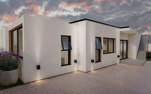 Ibizan-Style Villa in a Tranquil Spanish Village