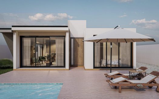 Ibizan-Style Villa in a Tranquil Spanish Village