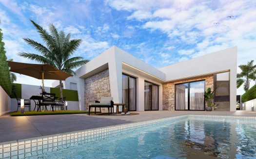 New Build Independent Villas with Private Pool and Solarium in Roldán, Torre-Pacheco