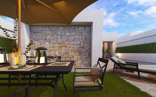 New Build Independent Villas with Private Pool and Solarium in Roldán, Torre-Pacheco
