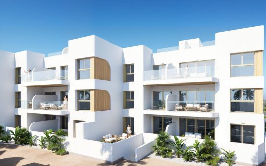 New Build Residential Complex in Los Alcázares on the Frontline of Serena Golf