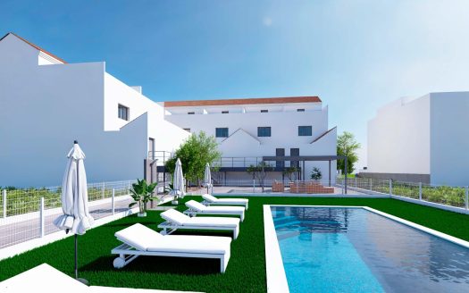 Modern Townhouses with Solarium and Basement in Rafal, Alicante