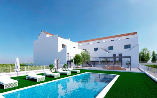 Modern Townhouses with Solarium and Basement in Rafal, Alicante