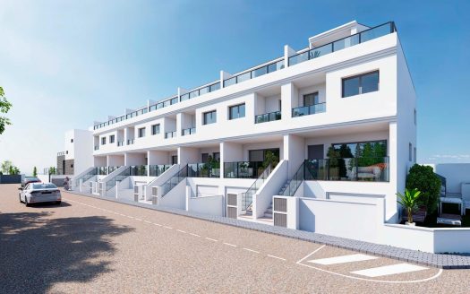 Modern Townhouses with Solarium and Basement in Rafal, Alicante
