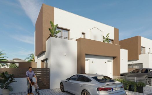New Semi-Detached Villas by the Sea in La Marina – El Pinet Beach