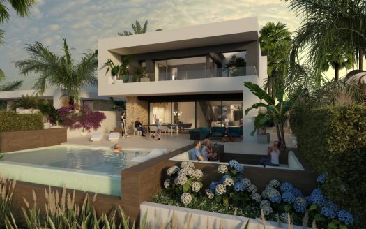 NEW BUILD LUXURY FIRST LINE VILLA IN ALGORFA GOLF COURSE