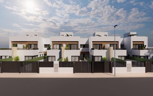Modern Semi-Detached Villas with Private Pool Near the Sea in Santiago de la Ribera