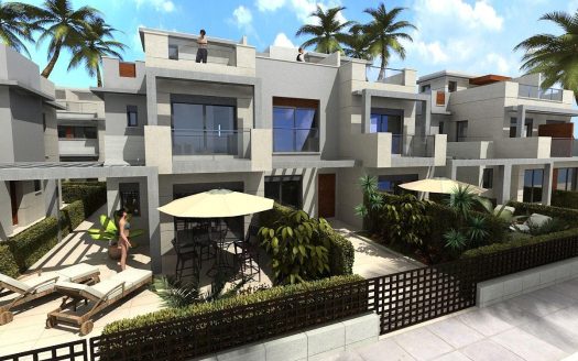 Modern Semi Detached Villas with Sea Views in Puerto de Mazarron