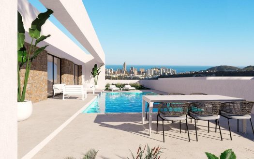 Newly built villas with sea views in Finestrat-Benidorm