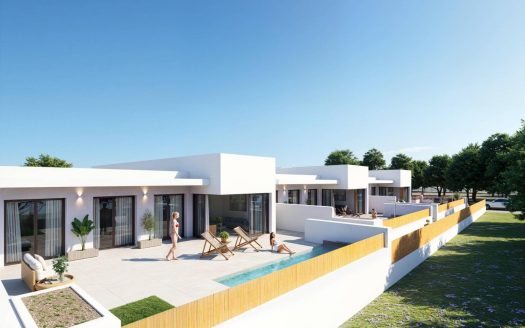 New Build Ibiza Style Townhouses in Dolores Costa Blanca