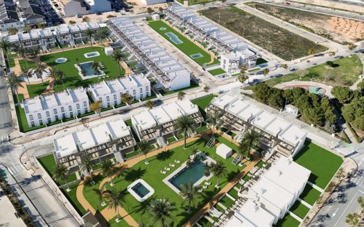 New Build Bungalows with Garden or Solarium Near the Beach in Pilar de la Horadada