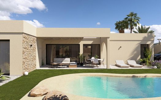 Contemporary One Level Villas in Altaona Golf Resort Murcia