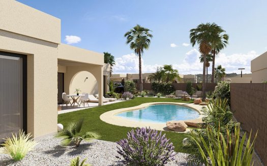 Contemporary One Level Villas in Altaona Golf Resort Murcia