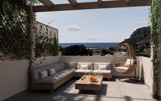 New Build Townhouses with Sea Views in Portman Murcia