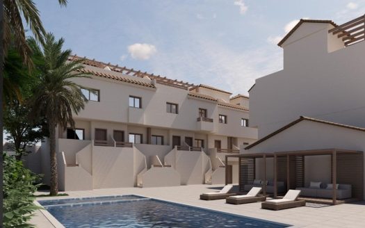 New Build Townhouses with Sea Views in Portman Murcia