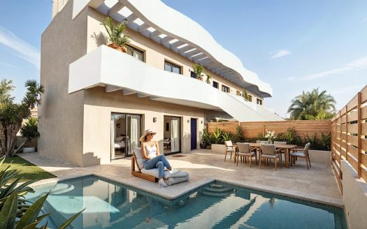 Boutique New Build Bungalows with Private Pool in Pilar de la Horadada, 2 km from beach