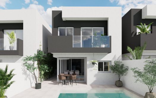 New Build Detached Villas for Sale in Aguilas Murcia Just 500 m from the Beach