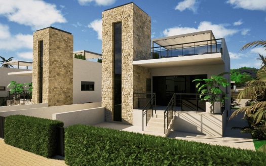 New Build Villas in Camposol Golf (Mazarron-Murcia) with Private Solarium and Basement