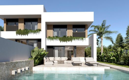 Modern Semi Detached Villas with Private Pool in Las Filipinas-Orihuela Costa
