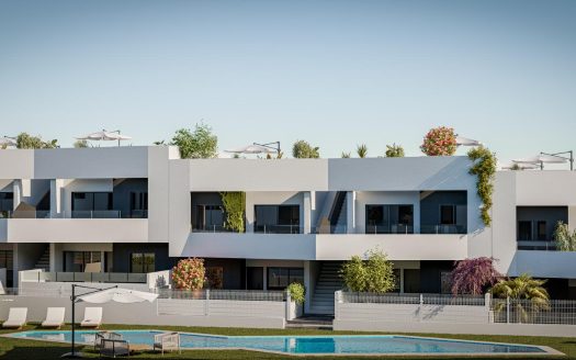 Modern, newly built bungalows in San Miguel de Salinas with 3 communal swimming pools
