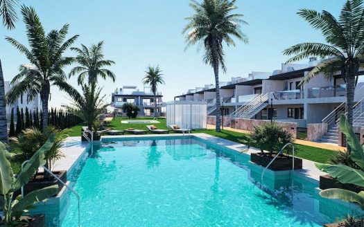 New Build Bungalows with Garden or Solarium Near the Beach in Pilar de la Horadada