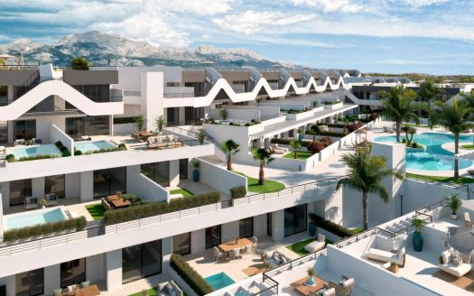 New Build Apartments with Open Views in Alfaz del Pi