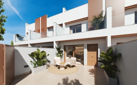 Contemporary-style townhouses with private swimming pools