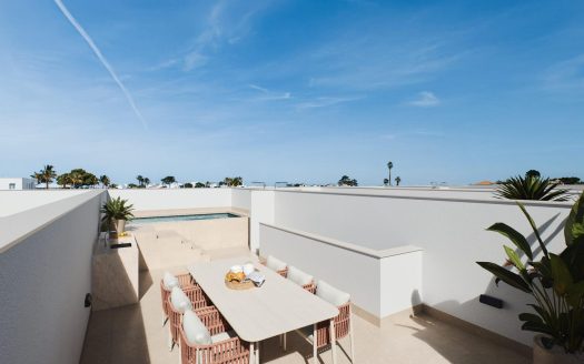 Contemporary-style townhouses with private swimming pools