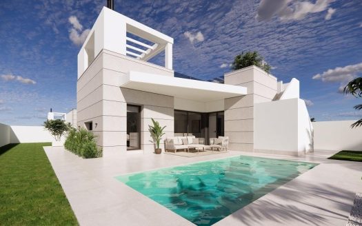 New Build Villas with private pool and solarium in San Luis, Torrevieja
