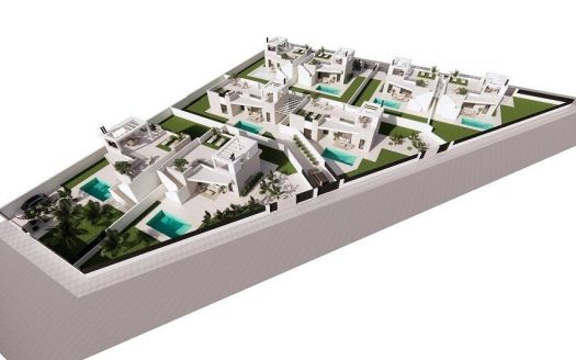 New Build Villas with private pool and solarium in San Luis, Torrevieja