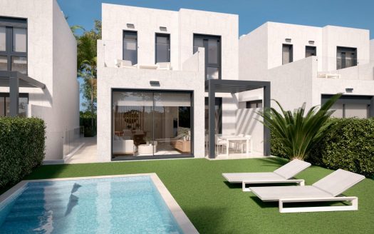 New Build Villas with Private Pool in Santa Rosalia Lake and Life Resort, Murcia